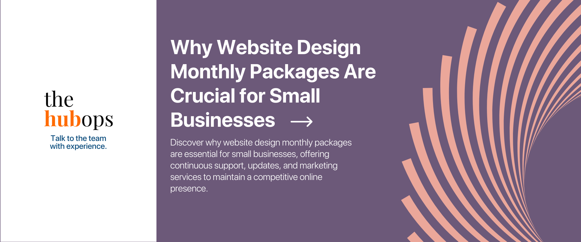 Website Design Monthly Packages - The HubOps