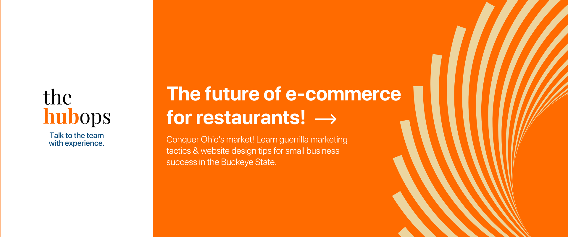 e-commerce for restaurants - The HubOps