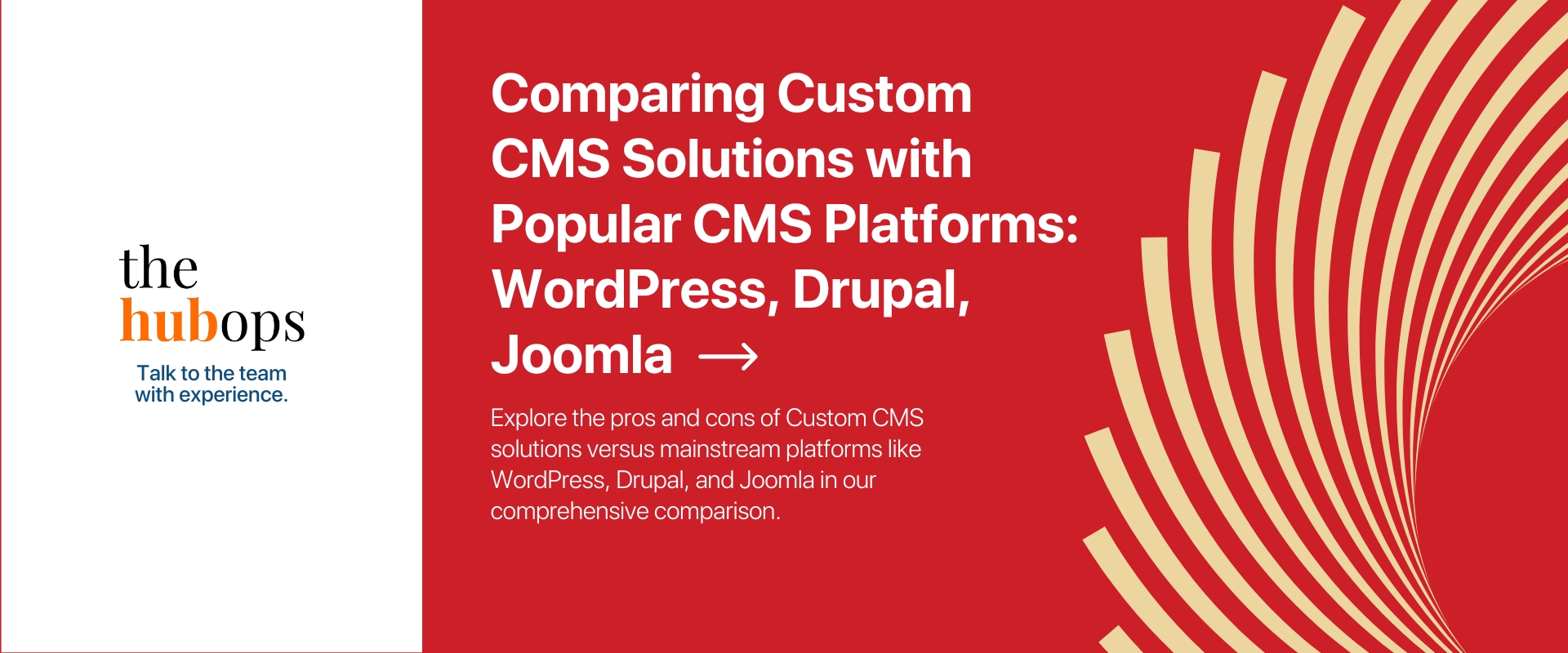 Custom CMS Solutions - The HubOps