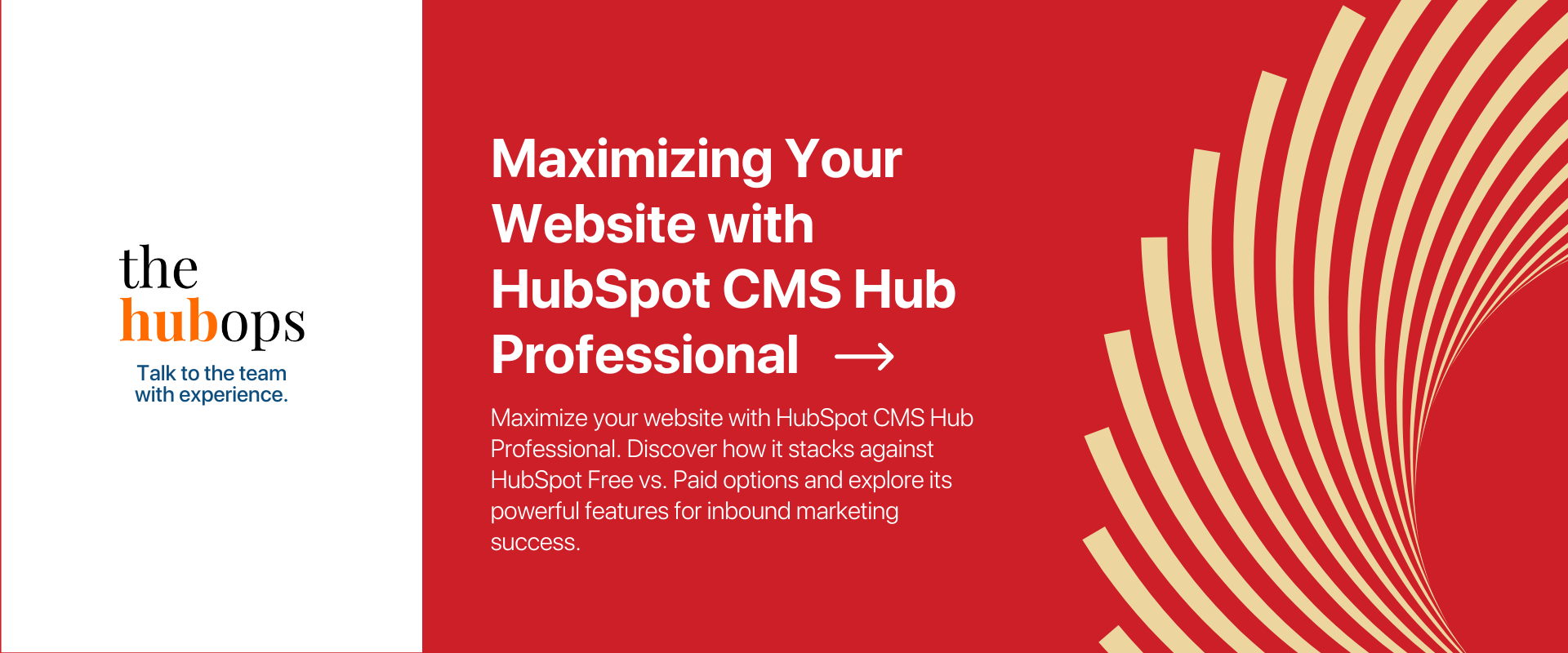HubSpot CMS Hub Professional - The HubOps
